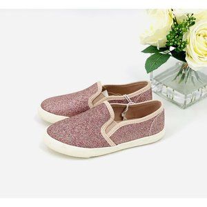 NEW Toddler Girls Madigan Slip-On Sneaker Sz 6 Shoe Rose Gold Sparkle Cat & Jack